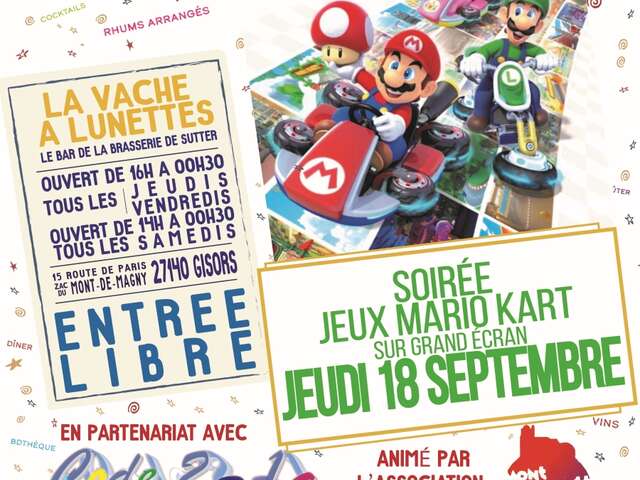 Soirée jeux Mario Kart