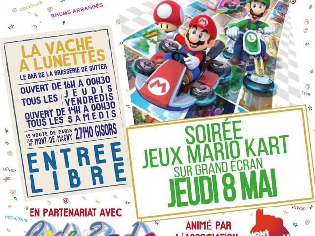 Soirée jeux Mario Kart