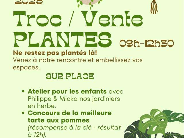 Troc et vente de plantes