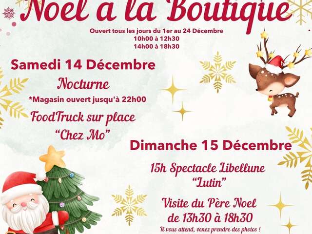 Noël à la Boutique des 4 Saisons à Locmaria-Berrien.