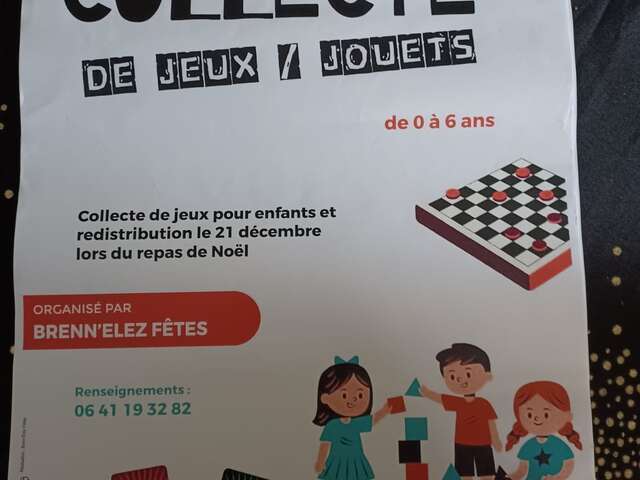 Collecte de Jeux et de Jouets à Brennilis.