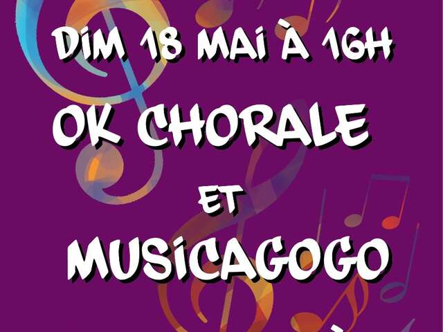 Concert "Ok Chorale et Music à Gogo" à la Salle Asphodèle Berrien.