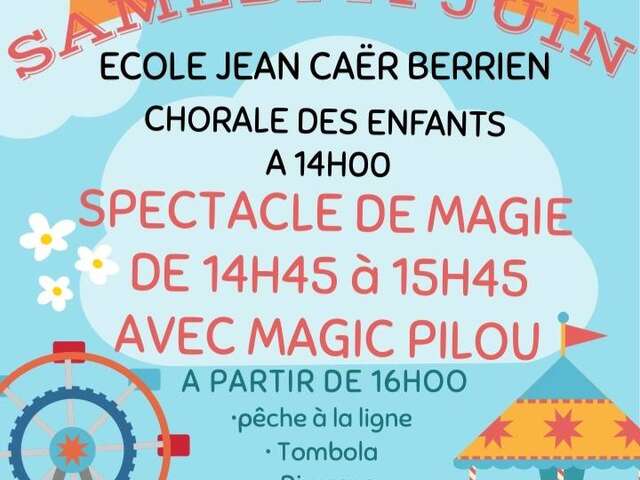 Kermesse de l'école Jean Caer à Berrien.