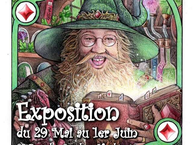 Exposition "Aldwarone" à la Boutique Ze Witches à Huelgoat.