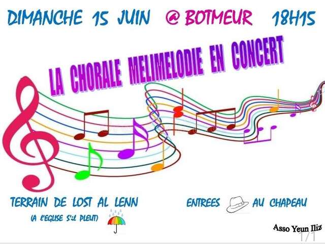 Chorale Melimelodie en Concert à Botmeur.