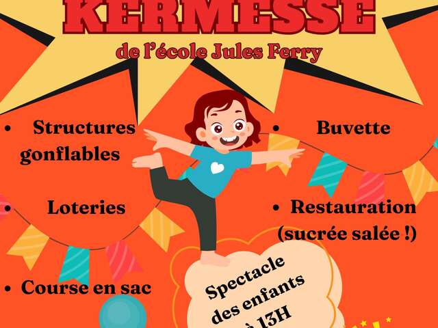 Kermesse de l'école Jules Ferry à Huelgoat.