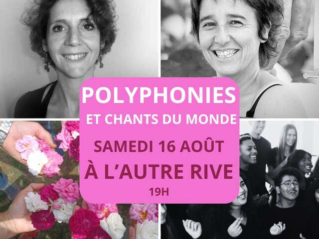 Concert de polyphonies et chants du monde à la Librairie-Café l'Autre Rive à Berrien.