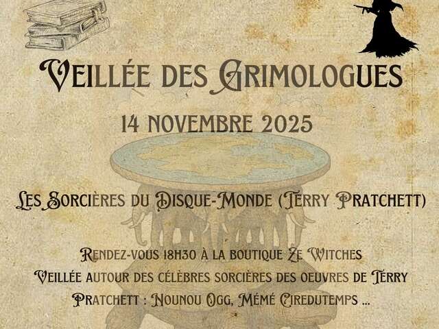 Veillée de Grimologues à la Boutique Ze Witches à Huelgoat.