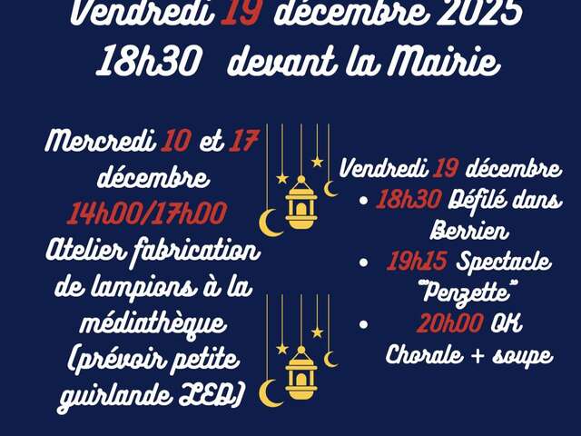 Fête des Lumières à Berrien.