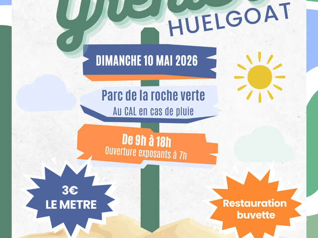 Vide grenier de l'APE de l'école Jules Ferry à Huelgoat.