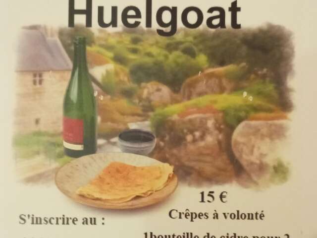Repas - Crêpes à Huelgoat.