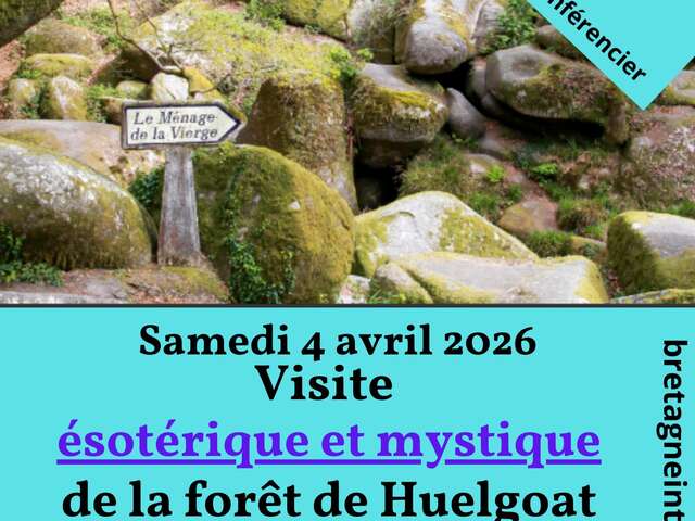 Visite ésotérique et mystique de la Forêt de Huelgoat à la journée avec Yan Serre à Huelgoat.