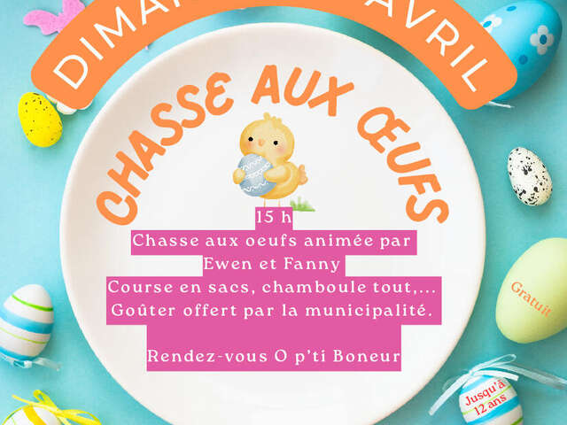 Chasse aux Oeufs à O p'ti Boneur à Botmeur.