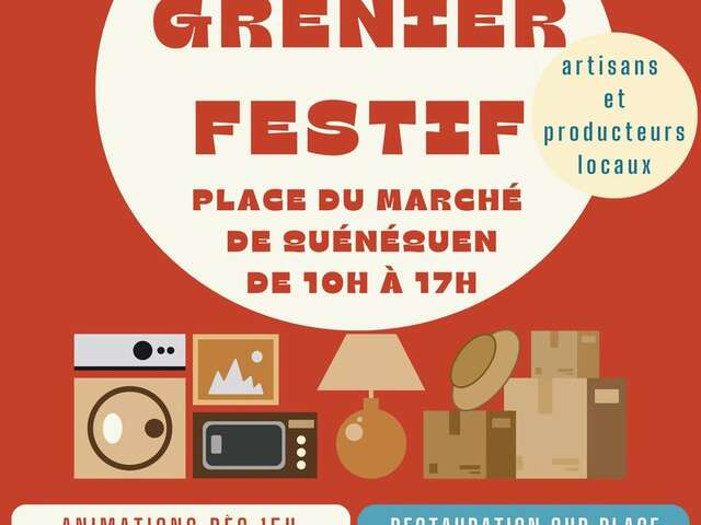 Vide Grenier Festif à Quenequen à Scrignac.