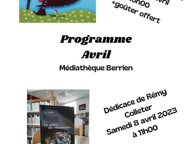 Dédicace de Remy Colleter pour son livre 