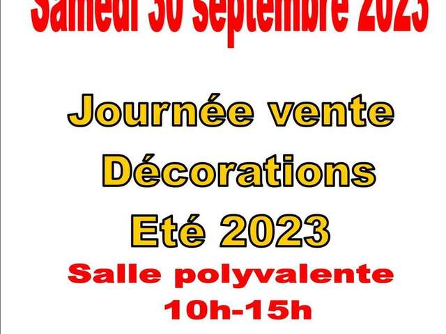 Journée Vente Décorations à la Feuillée.