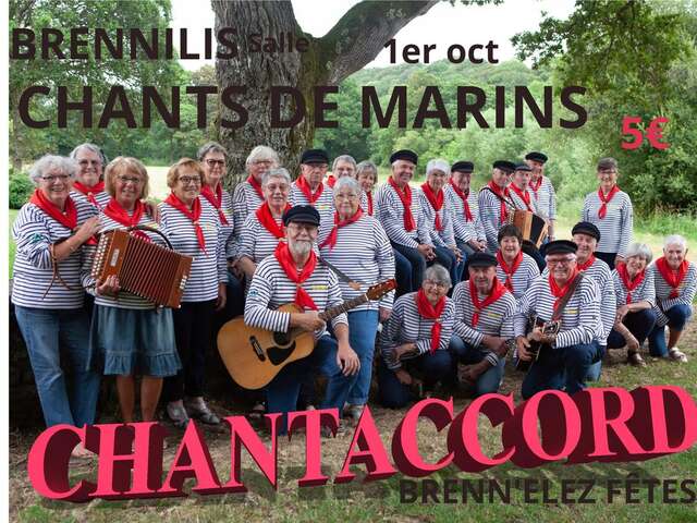 Concert Chants de marins à Brennilis.