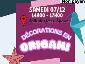 Accueil ados: Décorations en origami