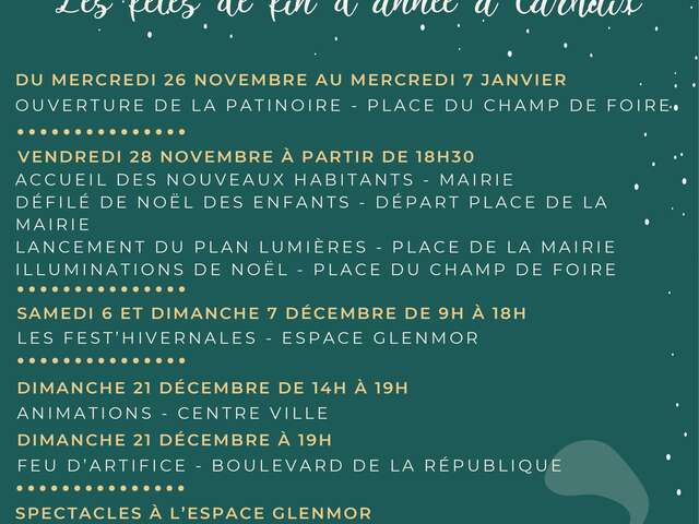 Marvailhus : Fêtes de fin d'année à Carhaix