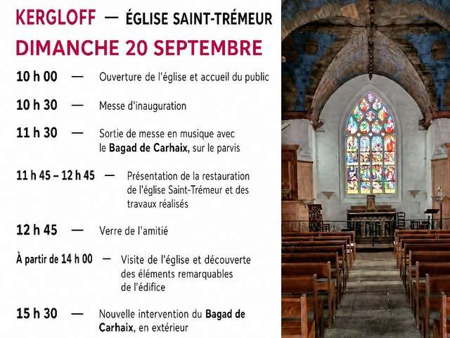 Journées du Patrimoine : Inauguration de la restauration de l'Eglise