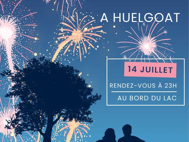 Feu d'Artifice du 14 juillet à Huelgoat.