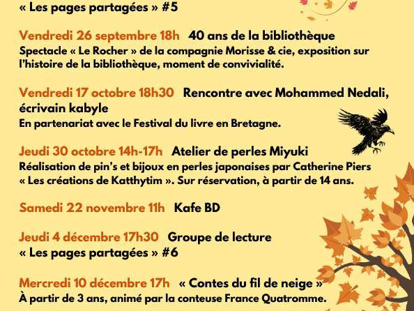 Bibliothèque : Animations d'automne