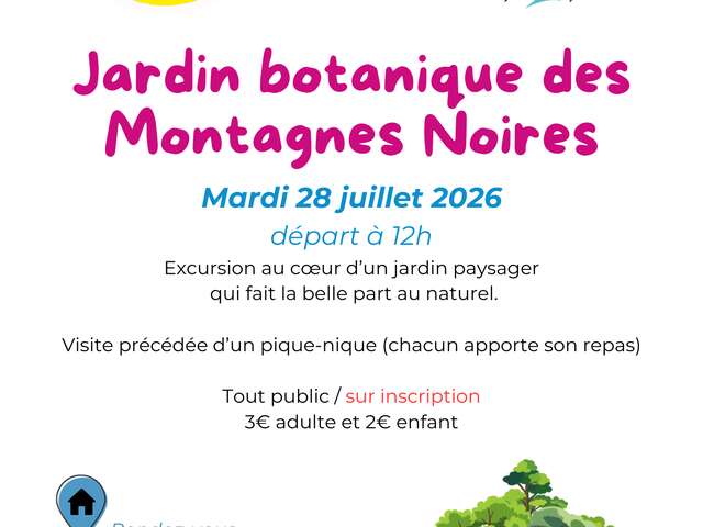 Visite au jardin botanique des Montagnes Noires