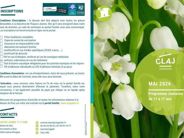 CLAJ : Programme jeunesse (11-17 ans)