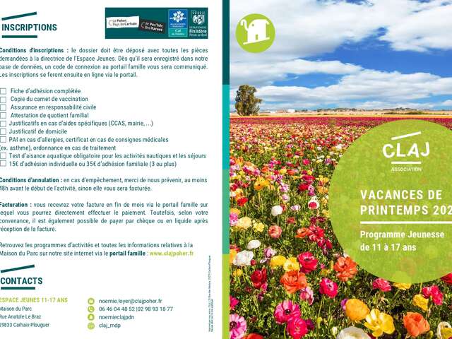 CLAJ : Programme Vacances jeunesse (11-17 ans)