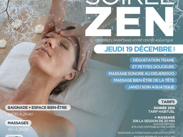 Soirée Zen au Centre aquatique