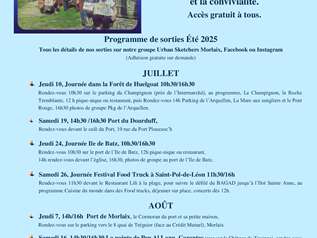 Sortie en groupe à Huelgoat avec Urban Sketchers Morlaix