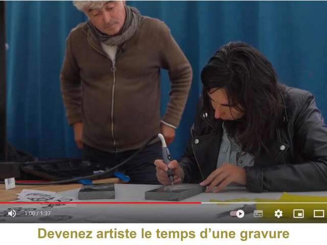 Atelier gravure sur granit