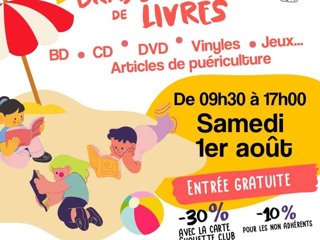 Braderie de livres à Chouette Coop !!
