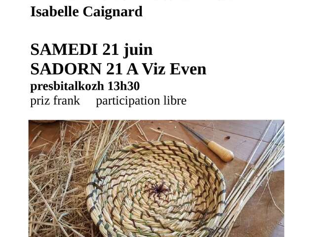 Stage vanerie souple: animation en Breton