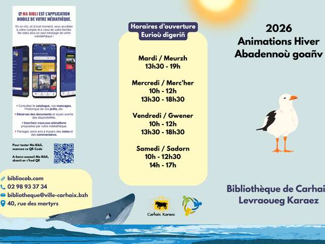 Bibliothèque : Animations de l'Hiver...
