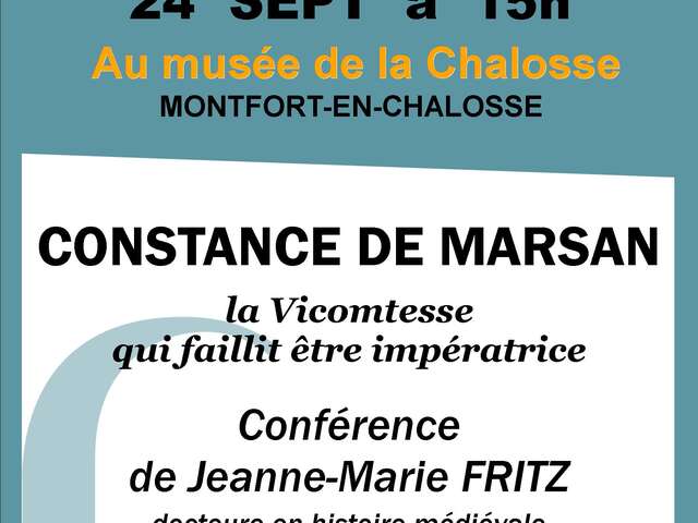 Conférence : Constance de Marsan, la Vicomtesse qui fallit être impératrice
