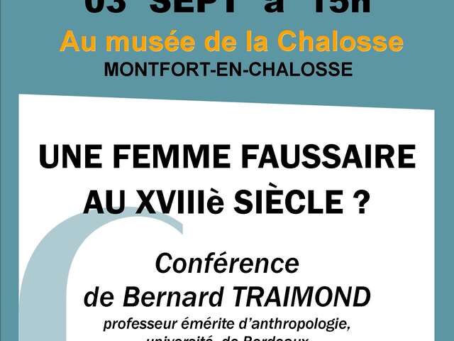 Conférence : une femme faussaire au XVIIIè siècle ?