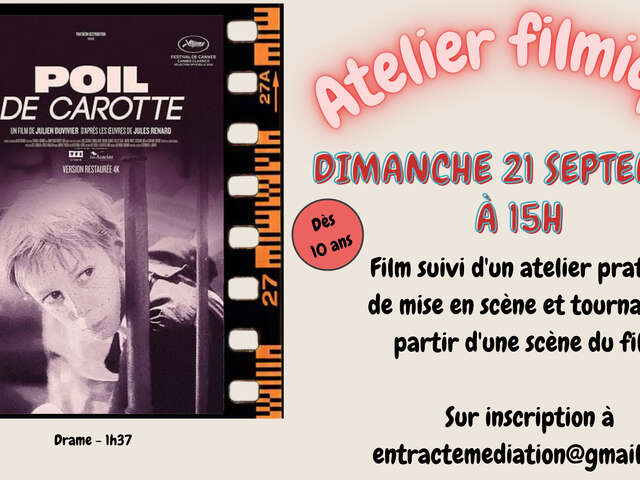 Atelier filmique – « Poil de Carotte »