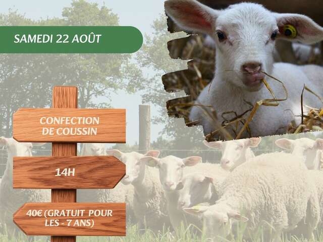 Découverte de la bergerie de Sarah : Atelier coussin