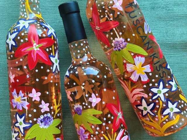 Atelier peinture sur bouteille et dégustation