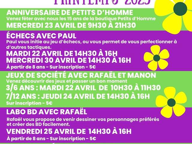 Anniversaire de Petits d'Homme