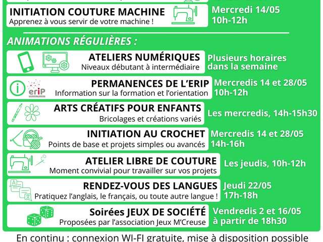 Programme du Mois de Mai au Chai
