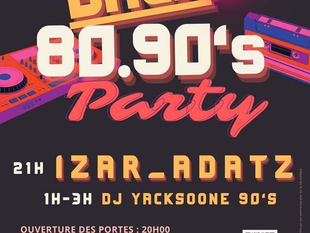 Soirée années 80/90