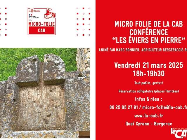 La Micro-Folie de la CAB | Conférence : les éviers en pierre