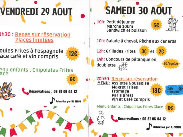 Fêtes patronales de Nousse