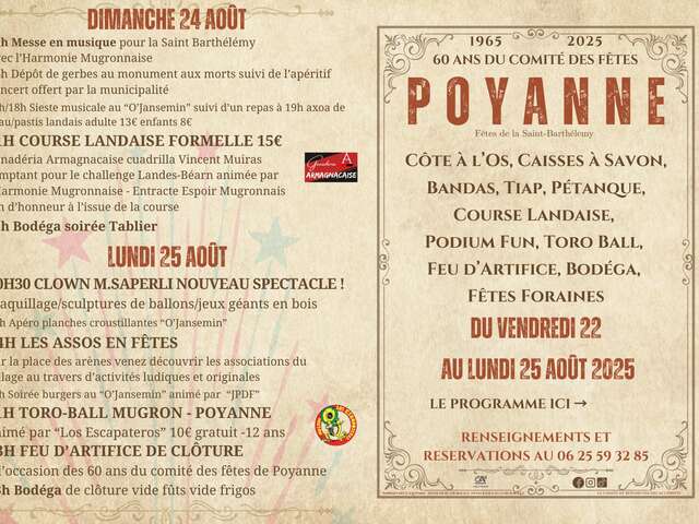 Fêtes patronales de Poyanne
