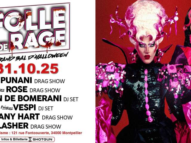 FOLLE DE RAGE X HALLE TROPISME : LE GRAND BAL D’HALLOWEEN