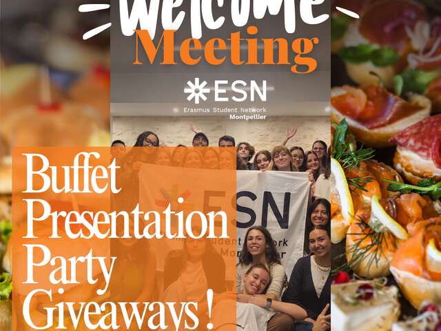 WELCOME MEETING BY ESN MONTPELLIER