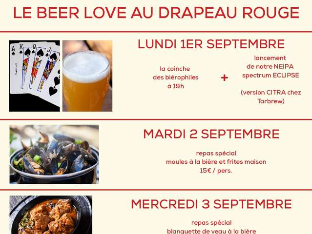 BEER LOVE FEST AU DRAPEAU ROUGE