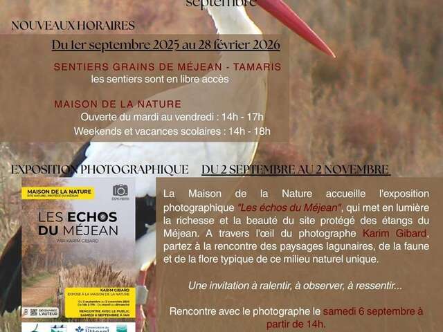 EXPOSITION PHOTOGRAPHIQUE - MAISON DE LA NATURE
